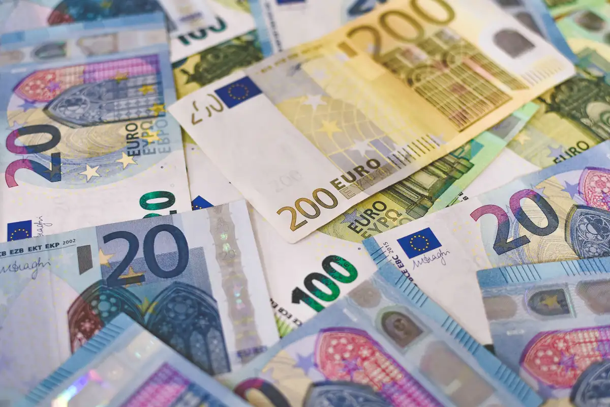 Euro banknotes